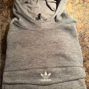 M Adidas Men's Heather Gray Hoodie